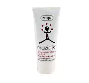 Ziaja Maziajki żel do zębów dla dzieci bez fluoru smak bąbelkowej coli 50 ml