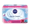 NIVEA BABY Soft Cream Duo Pack chusteczki dla dzieci 2 x 63 sztuk