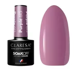 Claresa hybrydowy lakier do paznokci Purple 613 5 g