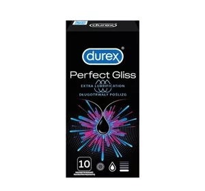 Durex Perfect Gliss Extra Lubrification prezerwatywy 10 szt