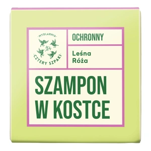 Mydlarnia Cztery Szpaki ochronny szampon w kostce Leśna Róża 75 g