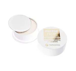 Bell Professional Matte Rice wegański matujący puder ryżowy z olejem arganowym 6 g