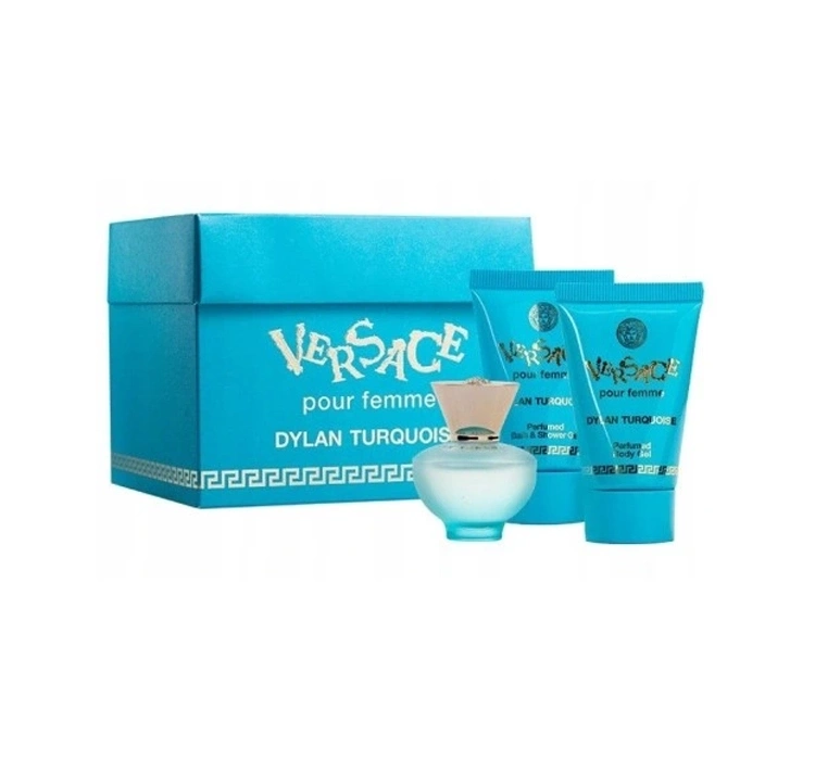 versace versace pour femme dylan turquoise woda toaletowa 5 ml   zestaw 