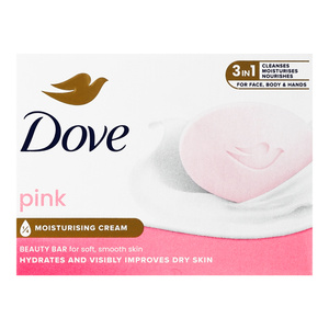 Dove Pink kremowe mydło w kostce nawilżające 90 g