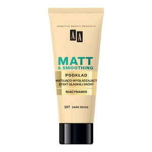 AA Matt&Smoothing matująco-wygładzający podkład do twarzy 107 Dark Beige 30 ml