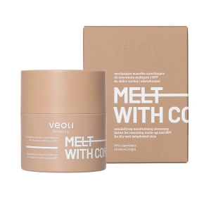 Veoli Botanica Melt With Comfort emulgujące masełko nawilżające do zmywania makijażu i SPF do skóry suchej i odwodnionej 40 g