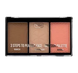 Wibo 3 Steps To Perfect Face paletka do konturowania twarzy 10 g