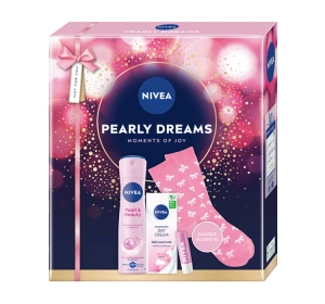 NIVEA Pearly Dreams świąteczny zestaw dla kobiet z kosmetykami i skarpetami