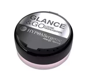 Bell Hypoallergenic Glance&Go sypki rozświetlacz 02 Pinky Promise