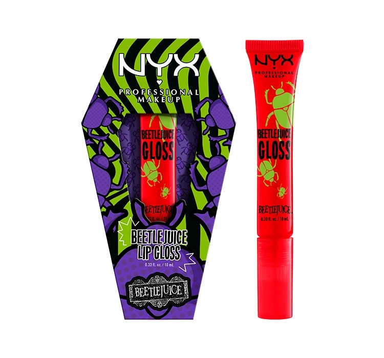 NYX Professional Make Up x Beetlejuice błyszczyk do ust Pomegranate Clout 10ml