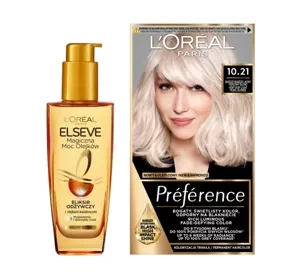 L'Oréal Paris eliksir odżywczy do włosów Elseve Moc Olejków + farba do włosów Preference