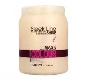 STAPIZ SLEEK LINE COLOUR MASKA DO WŁOSÓW FARBOWANYCH Z JEDWABIEM 1L