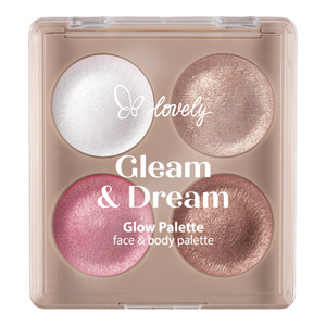 Lovely Gleam & Dream paleta rozświetlaczy do twarzy i ciała 10 g