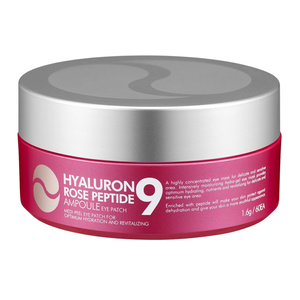 MEDIPEEL Hyaluron Rose Peptide 9 Ampoule Eye Patch odświeżające płatki pod oczy z peptydami 60 szt