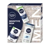 NIVEA MEN zestaw kosmetyków dla mężczyzn balsam po goleniu + pianka do golenia + żel pod prysznic