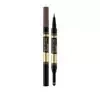 Eveline Cosmetics Brow Art Duo wegański precyzyjny pisak i puder do brwi 03 Dark 1,2 g