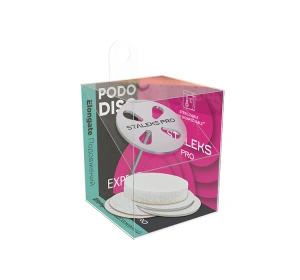 Staleks Pro Pododisc wydłużony dysk do pedicure + zestaw wymiennych nakładek L/25 mm 180 grit 5 sztuk