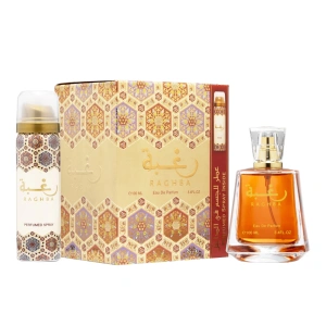 Lattafa Raghba woda perfumowana spray 100 ml + dezodorant spray 50 ml