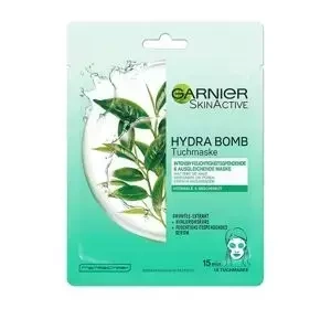 Garnier Hydra Bomb Green Tea maska na tkaninie przywracająca równowagę 1 sztuka