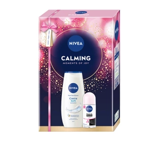 NIVEA Calming świąteczny zestaw kosmetyków do pielęgnacji ciała żel pod prysznic + antyperspirant roll-on