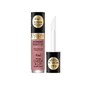 Eveline Cosmetics Wonder Match Cheek&Lip róż i pomadka w płynie 02 4,5 ml