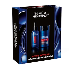 L'Oréal Paris Men Expert Power Age zestaw męskich kosmetyków serum do twarzy 30 ml + krem do twarzy 50 ml