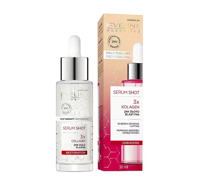 Eveline Serum Shot odbudowujące serum do twarzy, szyi i dekoltu 30ml