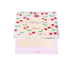 Bell x Kartonii rozświetlacz do twarzy w kompakcie Cherry Glow 4,6 g