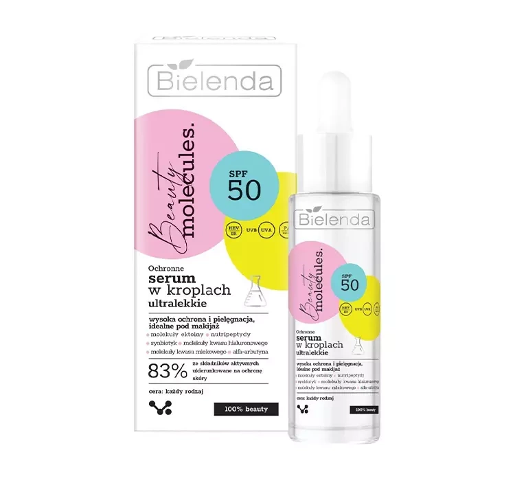Bielenda Beauty Molecules ochronne serum w kroplach SPF50 30ml
