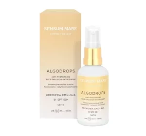 Sensum Mare Algodrops Satin kremowa emulsja ochronna przeciw fotostarzeniu SPF 50+ 50ml