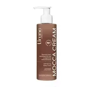 Lirene Perfect Tan brązujący krem nawilżający do ciała z organiczną wodą kokosową Mocca Cream 190 ml