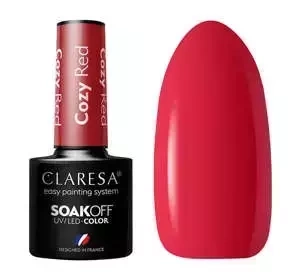 Claresa hybrydowy lakier do paznokci Cozy Red 5 g