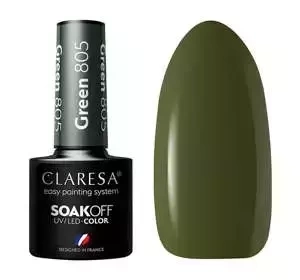 Claresa hybrydowy lakier do paznokci Green 805 5 g