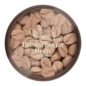 Lovely Brown Sugar Brew Highlighting Bronzer rozświetlający bronzer do twarzy w kształcie ziaren kawy 7 g