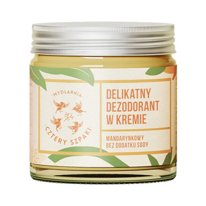 Mydlarnia Cztery Szpaki naturalny dezodorant w kremie bez dodatku sody Mandarynkowy 60 ml