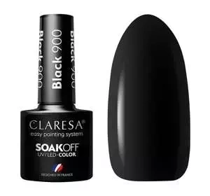 Claresa hybrydowy lakier do paznokci 900 Black 5 g
