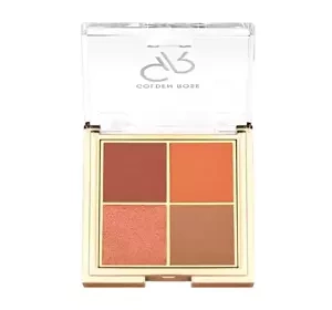 Golden Rose Quattro paleta cieni do powiek 05 Red Brick 4 x 2,2 g