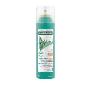 Klorane Organiczna Pokrzywa suchy szampon do ciemnych włosów przetłuszczających się 150 ml