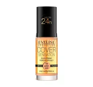Eveline Cosmetics Cover Sensation długotrwały podkład kryjący 109 Golden Sand 30 ml