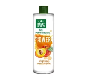 Biały Jeleń #Shower Power żel pod prysznic Brzoskwinia 400 ml
