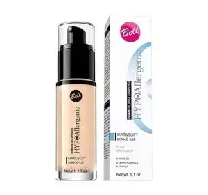Bell Hypoallergenic Mat Soft Make Up fluid matujący 02 Natural 30 g