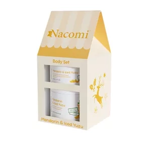 Nacomi Mandarin & Iced Yuzu zestaw prezentowy peeling do ciała + mus do ciała