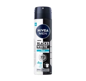 NIVEA MEN Black&White Invisible Fresh antyperspirant w sprayu dla mężczyzn 150 ml