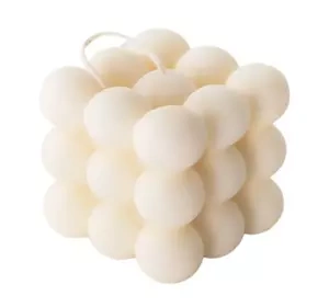 Mohani Naturalna Świeca Bubble biała duża 150g