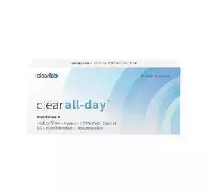 CLEARLAB CLEAR ALL-DAY SOCZEWKI KONTAKTOWE 3 SZTUKI -6.50/8.6
