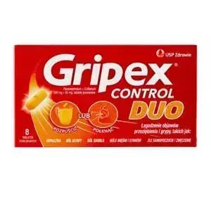 GRIPEX CONTROL DUO TABLETKI POWLEKANE 8 SZTUK