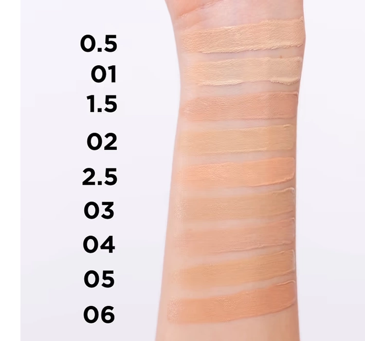 Swatch podkładu Better Than Perfect Eveline