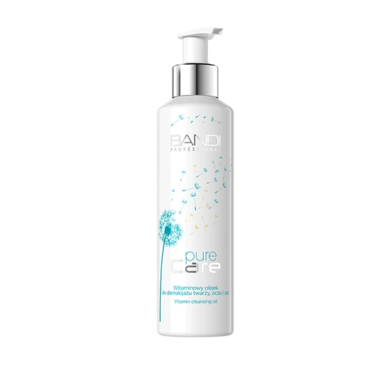 BANDI PROFESSIONAL PURE CARE WITAMINOWY OLEJEK DO DEMAKIJAŻU TWARZY, OCZU I UST WITAMINA E 200ML
