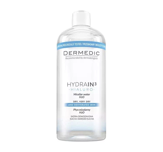 DERMEDIC HYDRAIN3 HIALURO PŁYN MICELARNY H2O 500ML