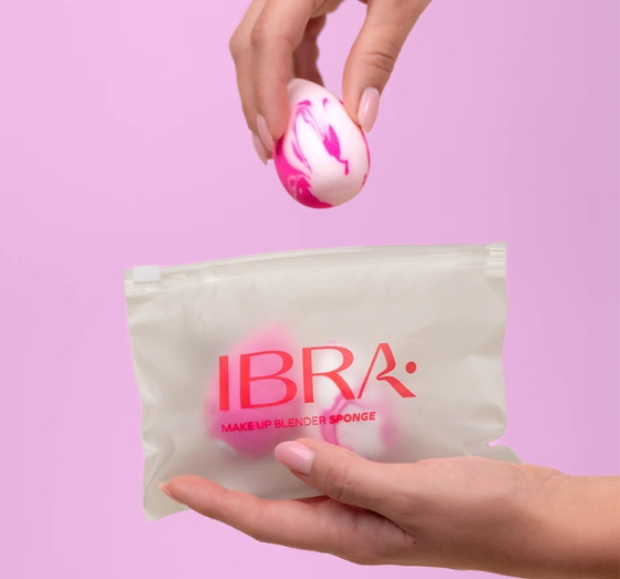IBRA MAKEUP BLENDER SPONGE MARMURKOWA GĄBKA DO MAKIJAŻU